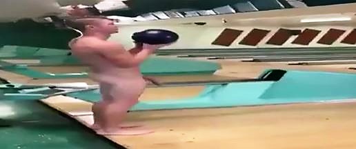 Filmed at the bowling nude