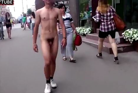 Nude in outdoor