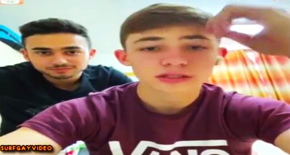 Cute blond boy masturbating