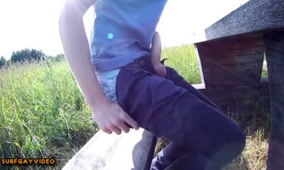 In the countryside with the bicycle